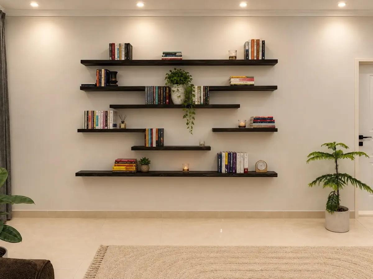 Natural Wood Decorative Shelves
