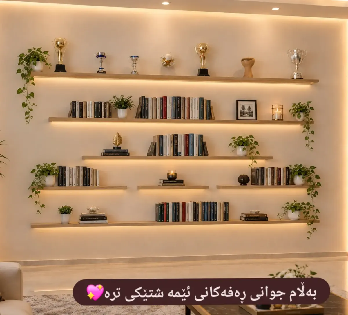 Natural Wood Decorative Shelves