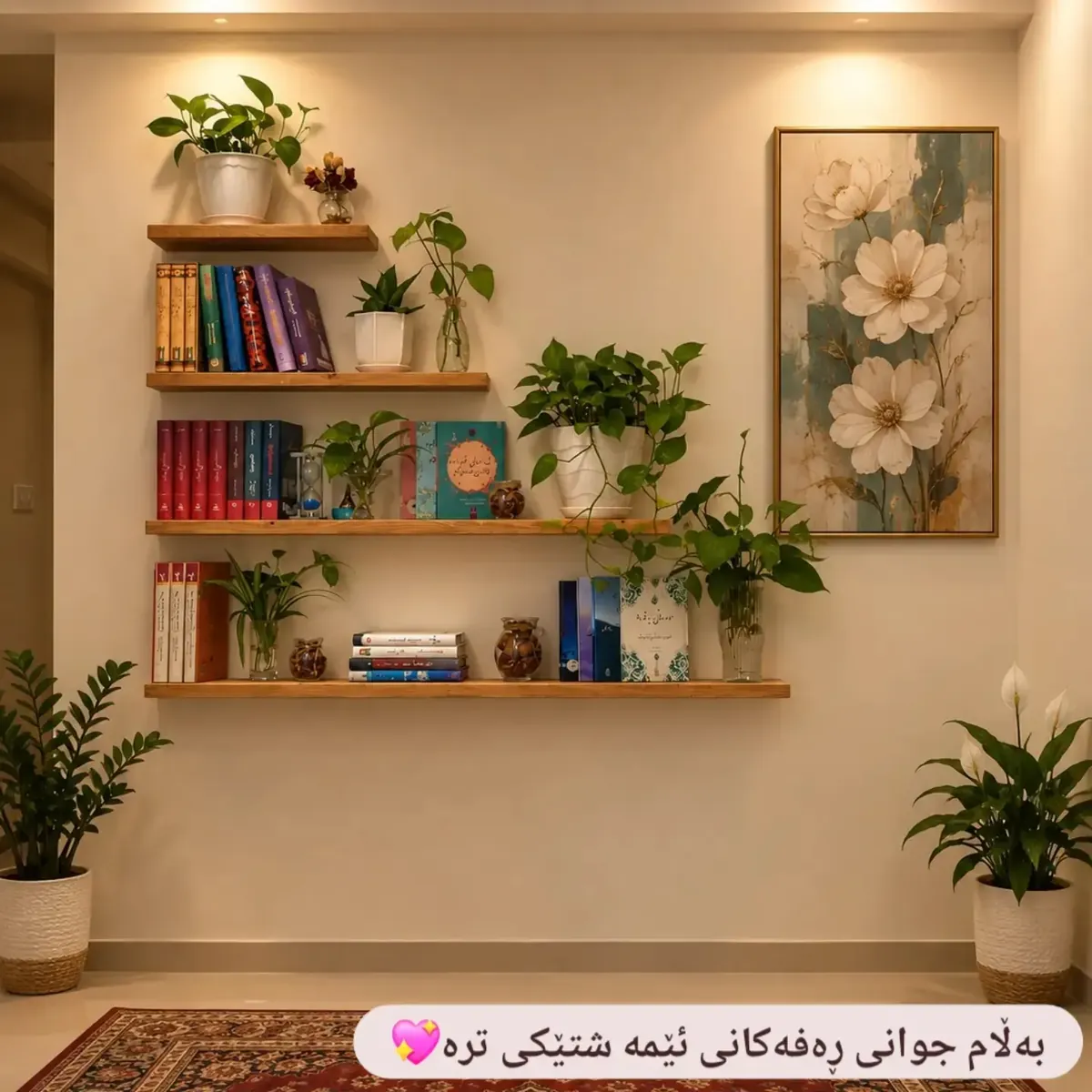 Natural Wood Decorative Shelves