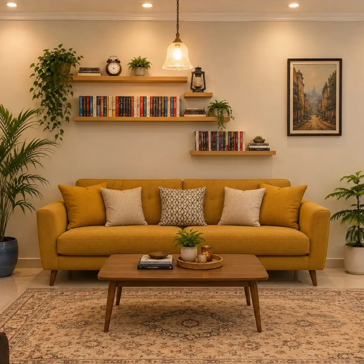 Natural Wood Decorative Shelves
