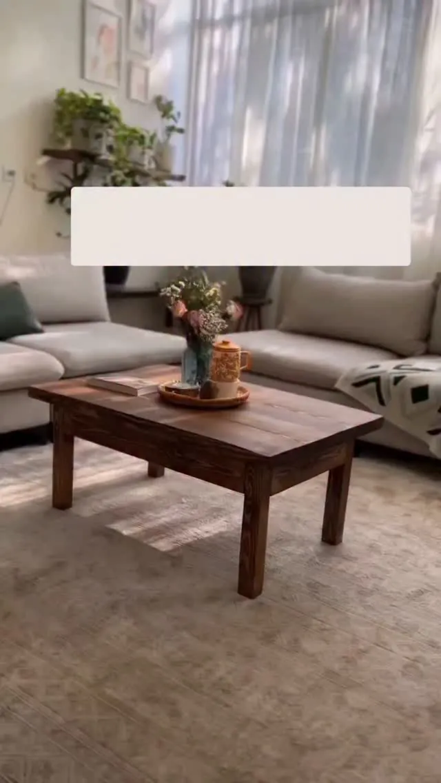 Custom Natural Wood Decorative Table
