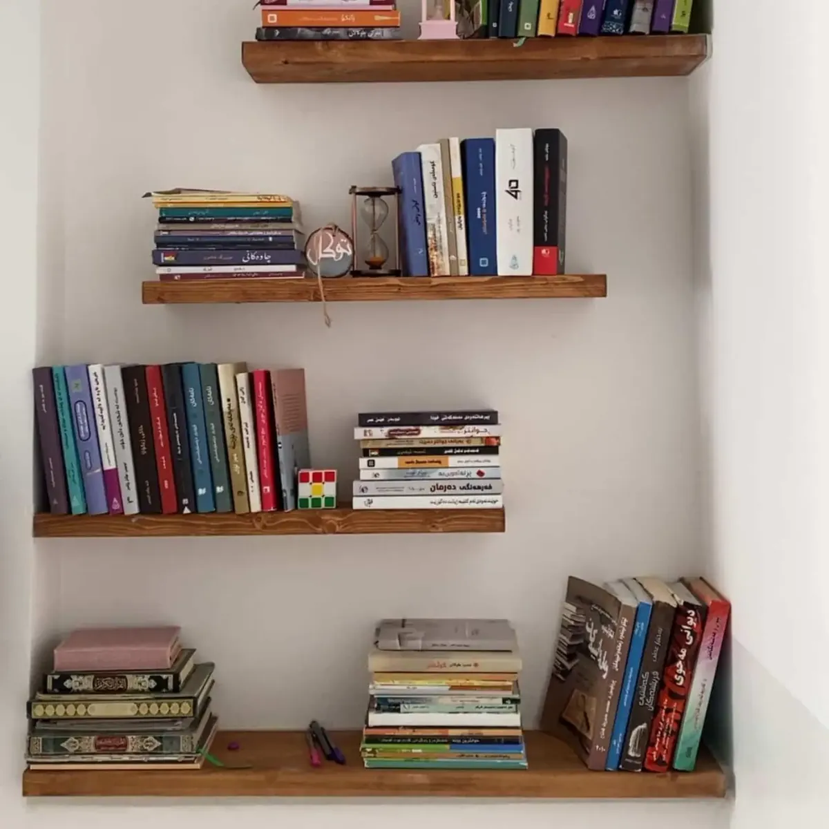 Natural Wood Decorative Shelf