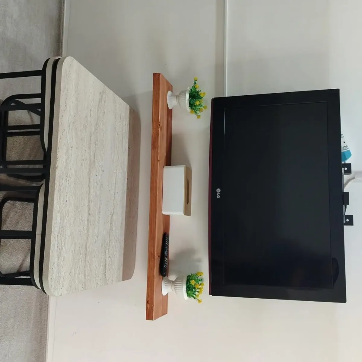 Natural Wood Decorative Shelf