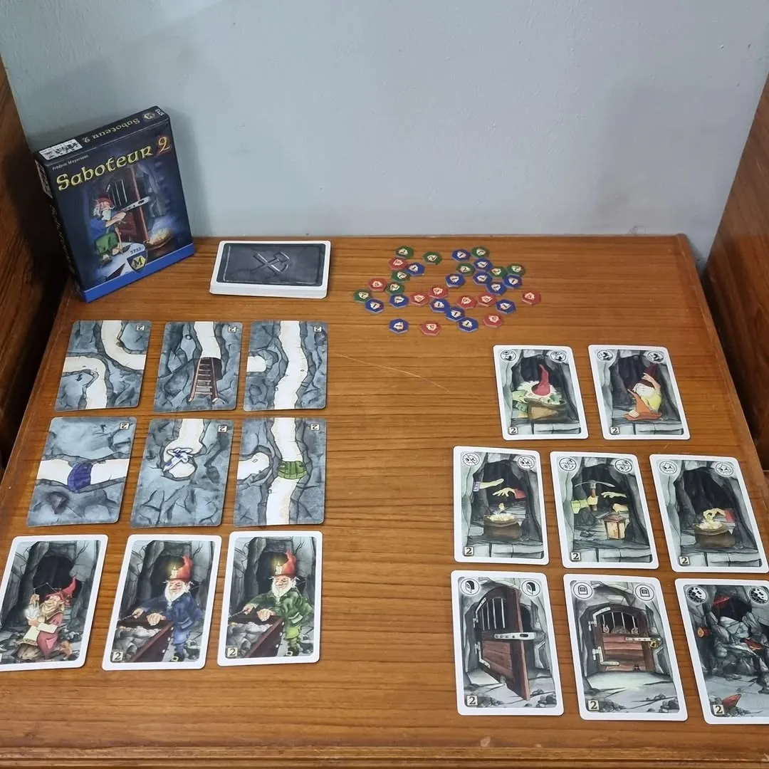 Saboteur and Saboteur 2 Board Games