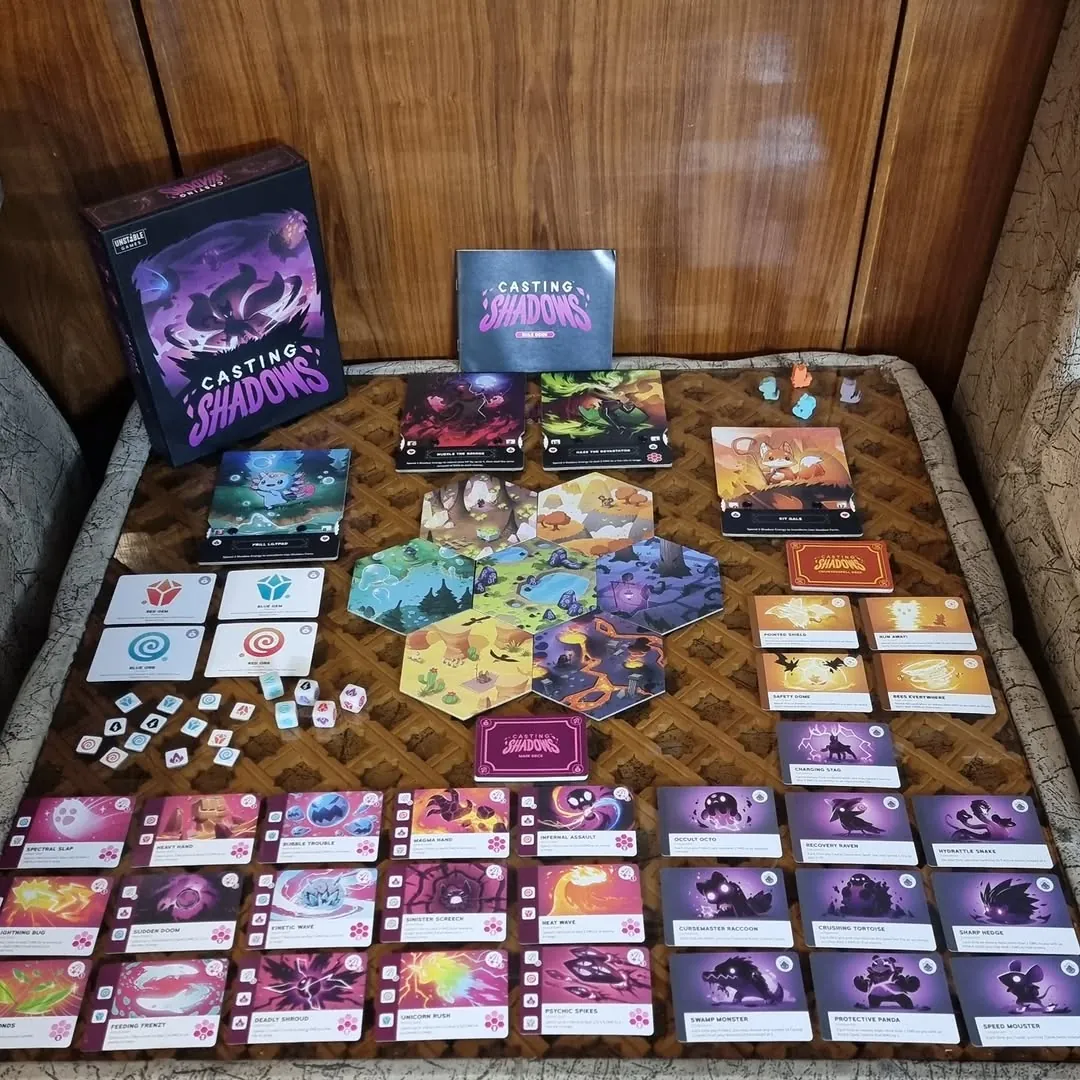 Casting Shadows Board Game with Ice Storm Expansion