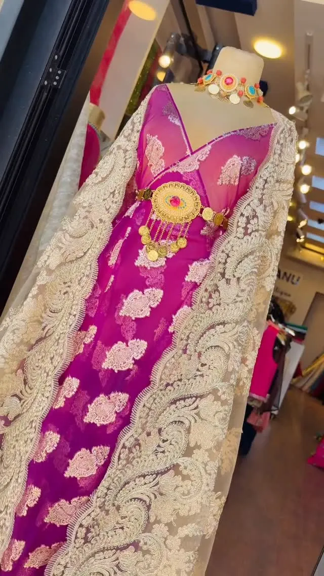 Pink Embroidered Lace Dress