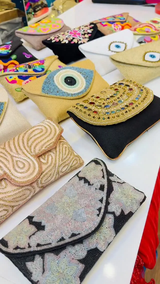 Embroidered and Beaded Clutch Bags