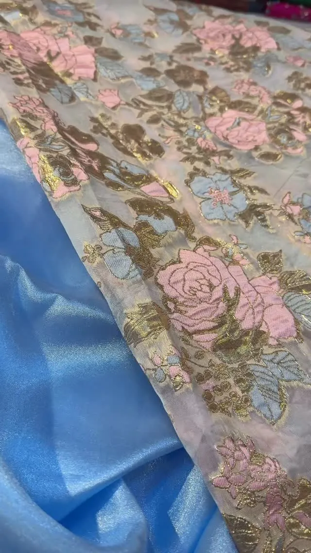 Floral Embroidered Fabric