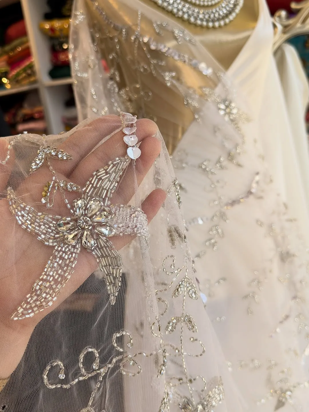 Pearl and Crystal Beaded Necklace