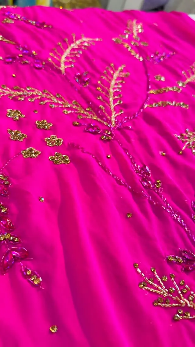 Embroidered Pink Dress