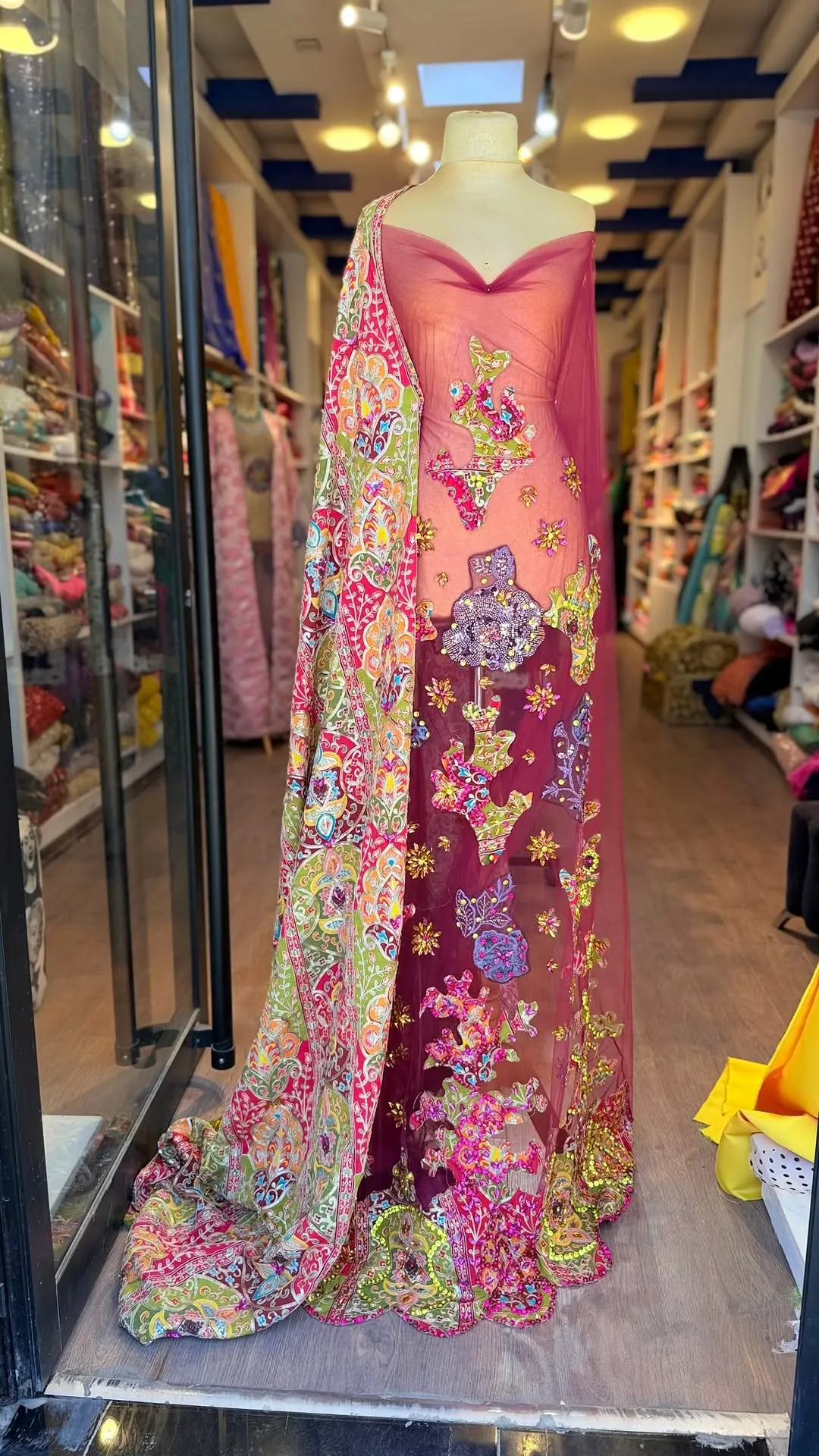 Embroidered Formal Gown Set