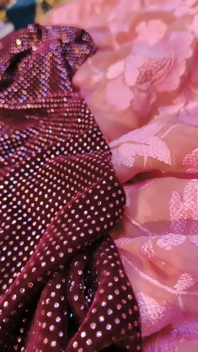 Burgundy Sparkle Fabric