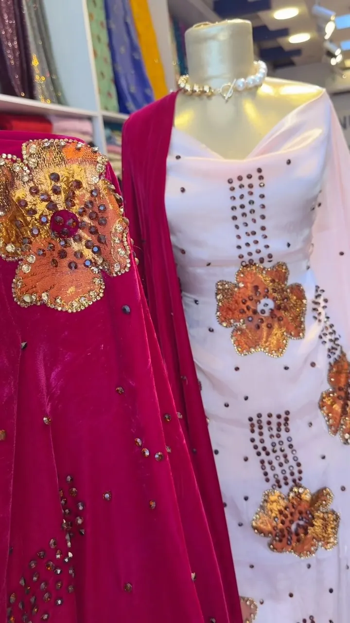 Embroidered Evening Dress