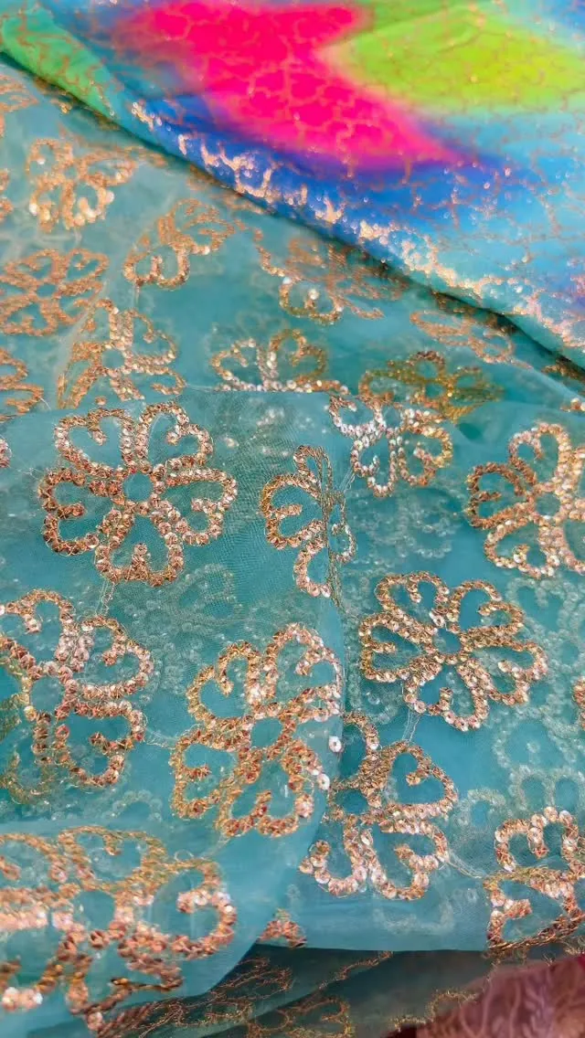 Embroidered Lace Fabric