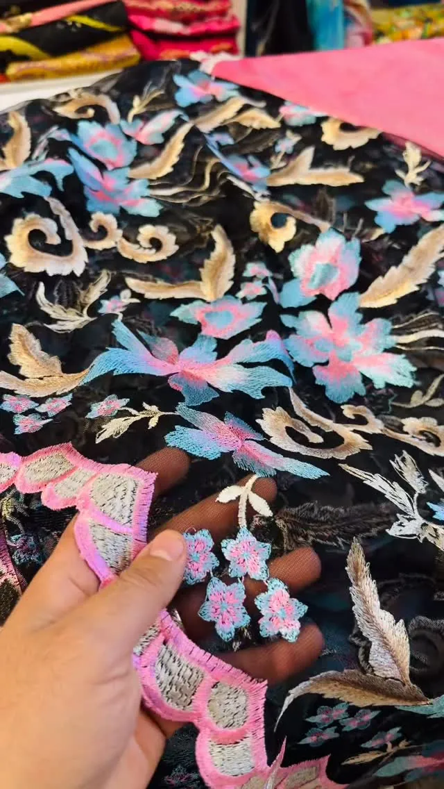 Embroidered Lace Fabric