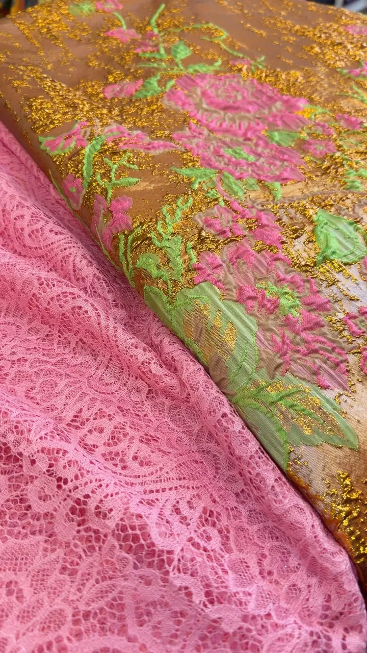 Embroidered Lace Fabric