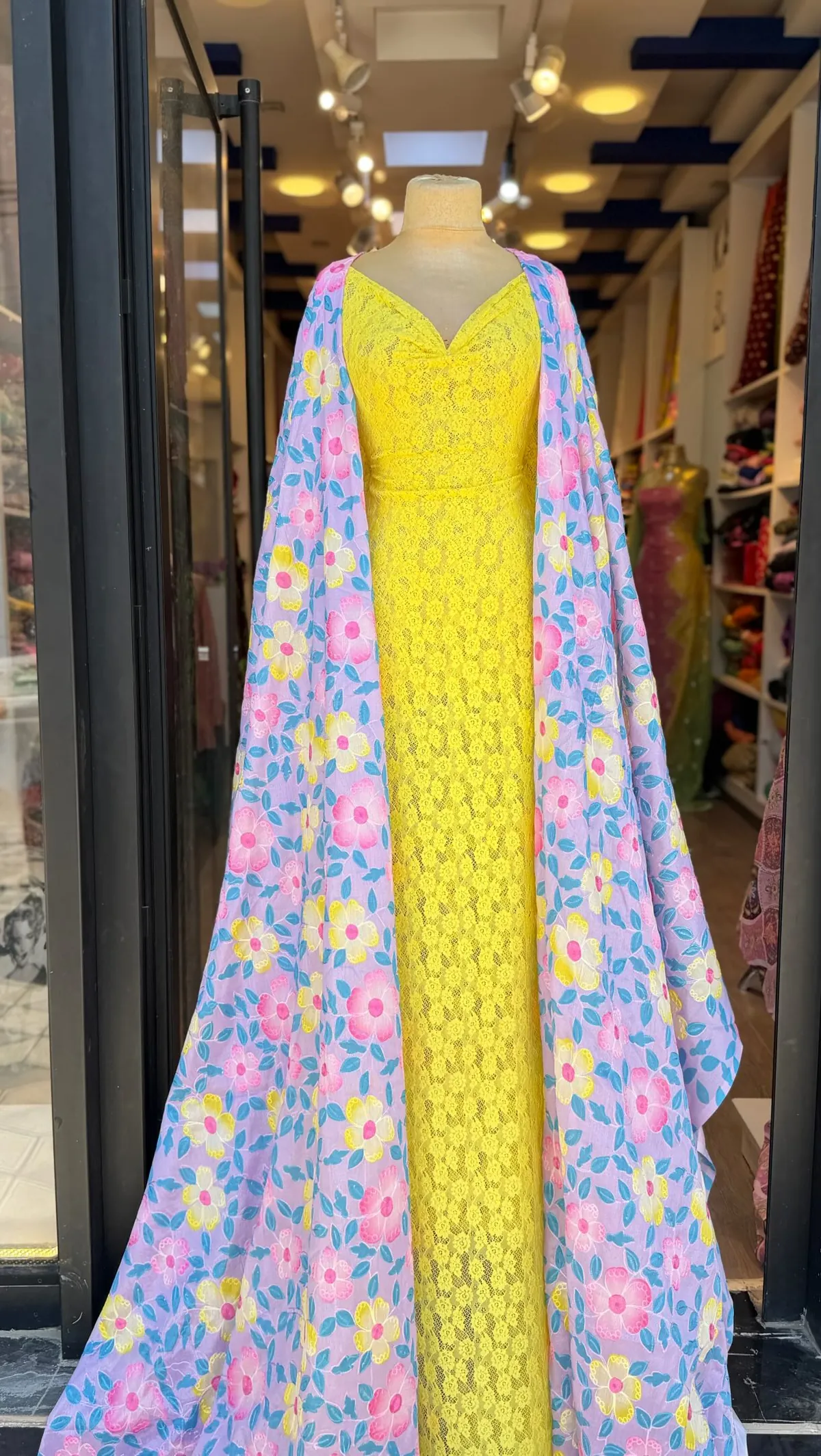 Yellow Floral Dress