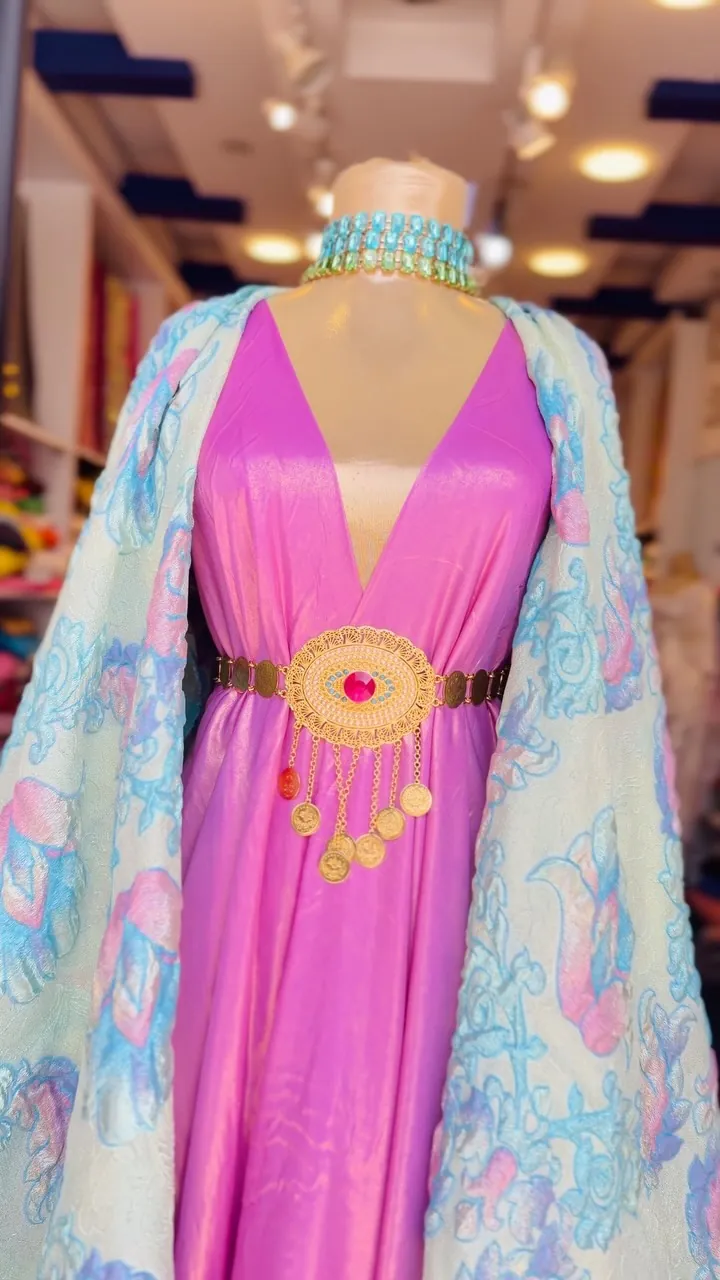 Women's Traditional Dress with Cape and Belt