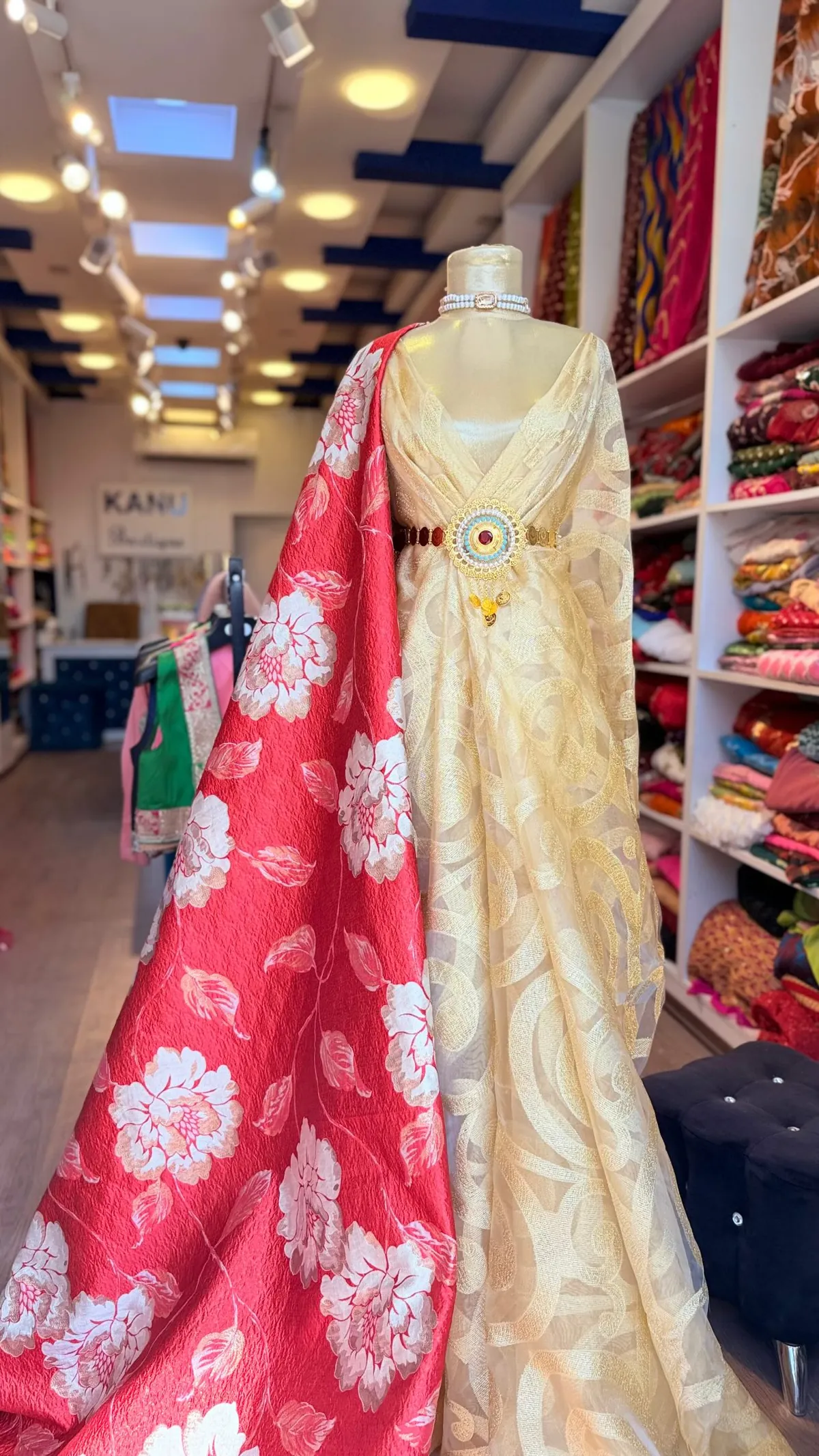 Women's Traditional Dress with Shawl