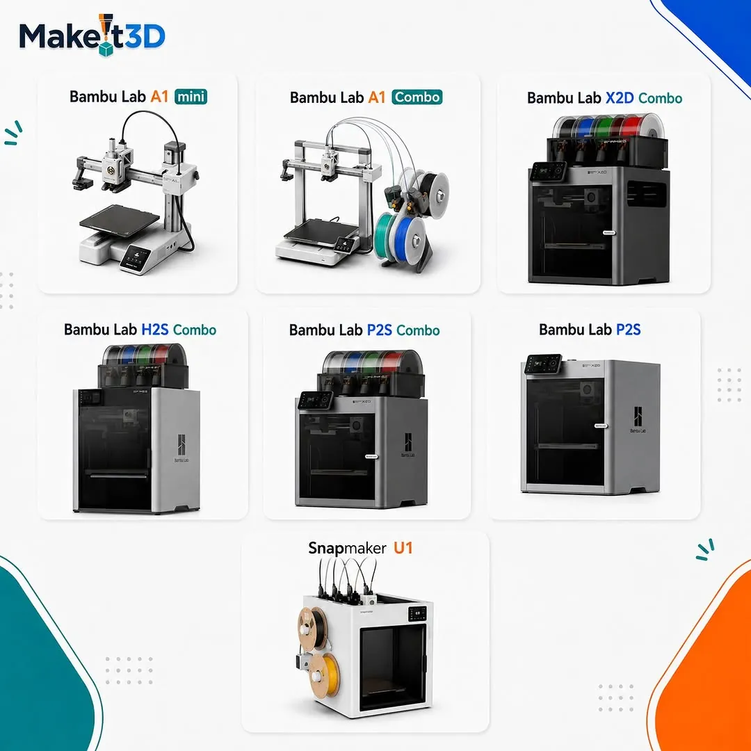 Professional 3D Printers - Bambu Lab & Snapmaker