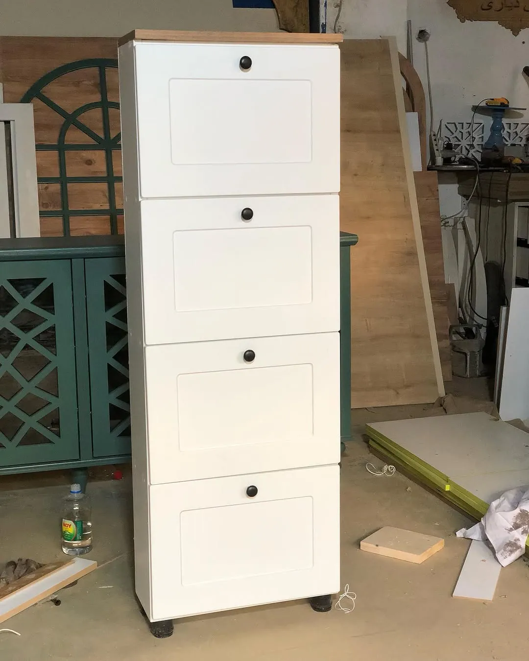 White Storage Drawer Cabinet