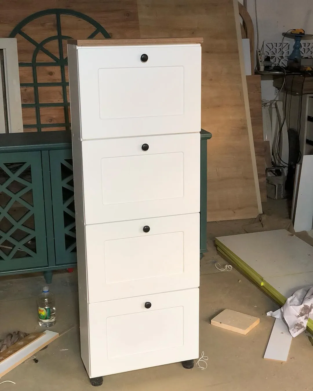 White Storage Drawer Cabinet