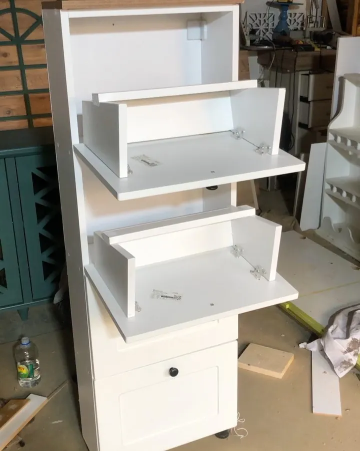 White Storage Drawer Cabinet