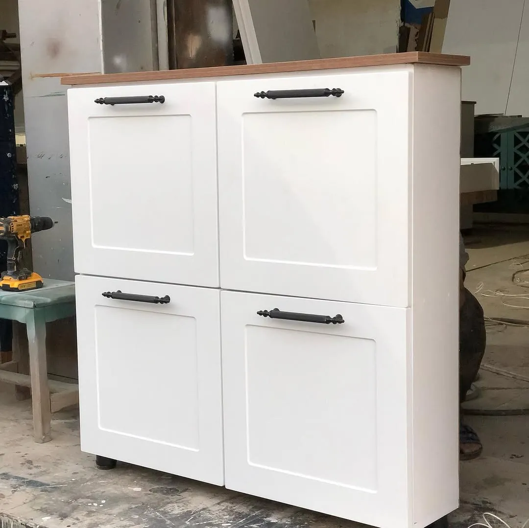White Two-Door Storage Cabinet