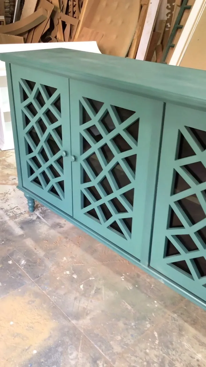 Green Decorative Sideboard Cabinet