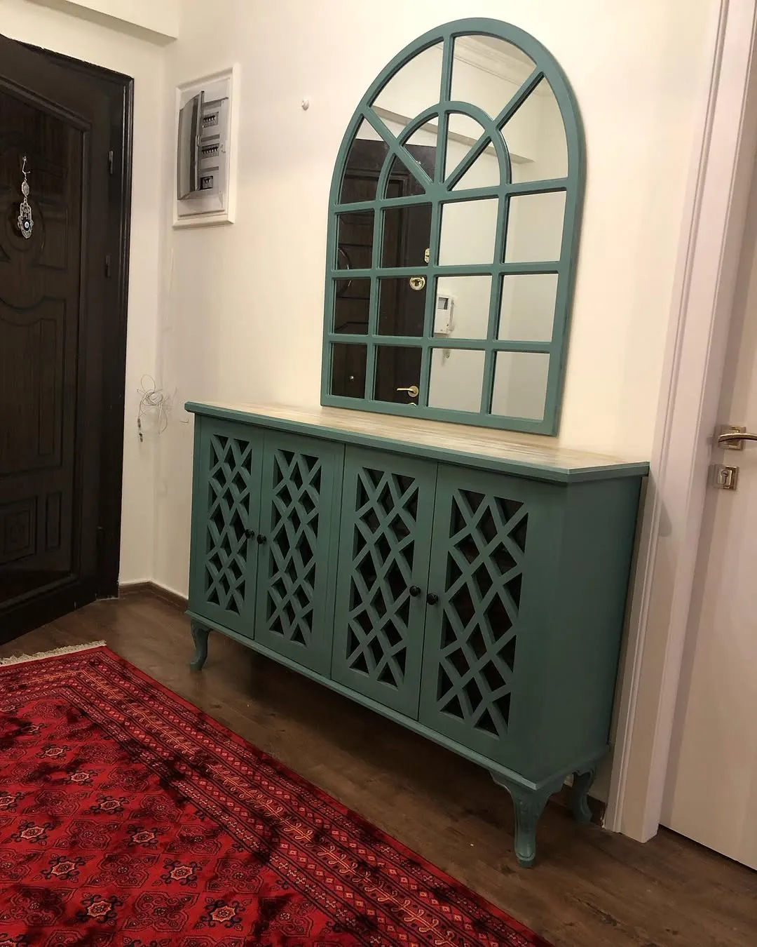 Arched Mirror and Sideboard Set