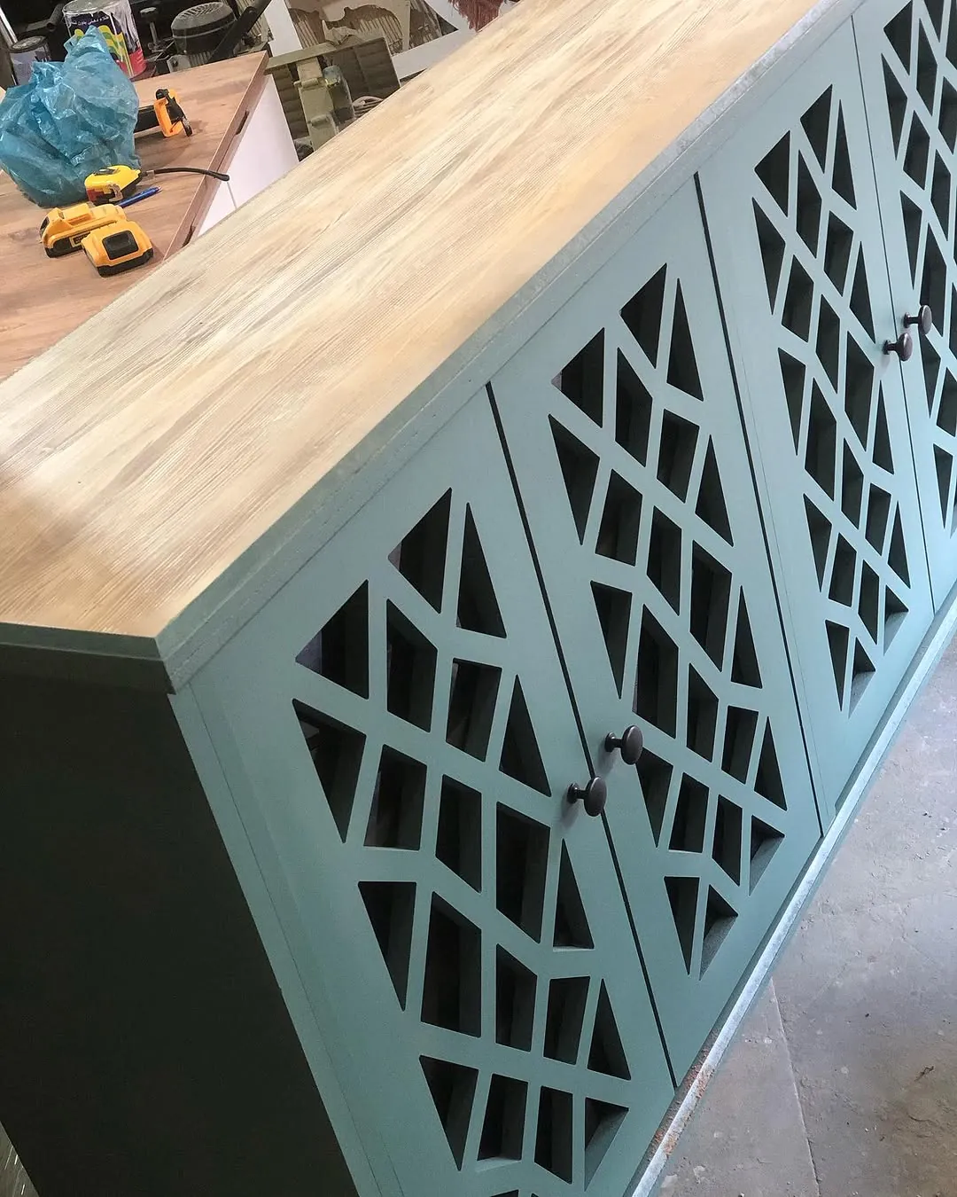 Arched Mirror and Sideboard Set