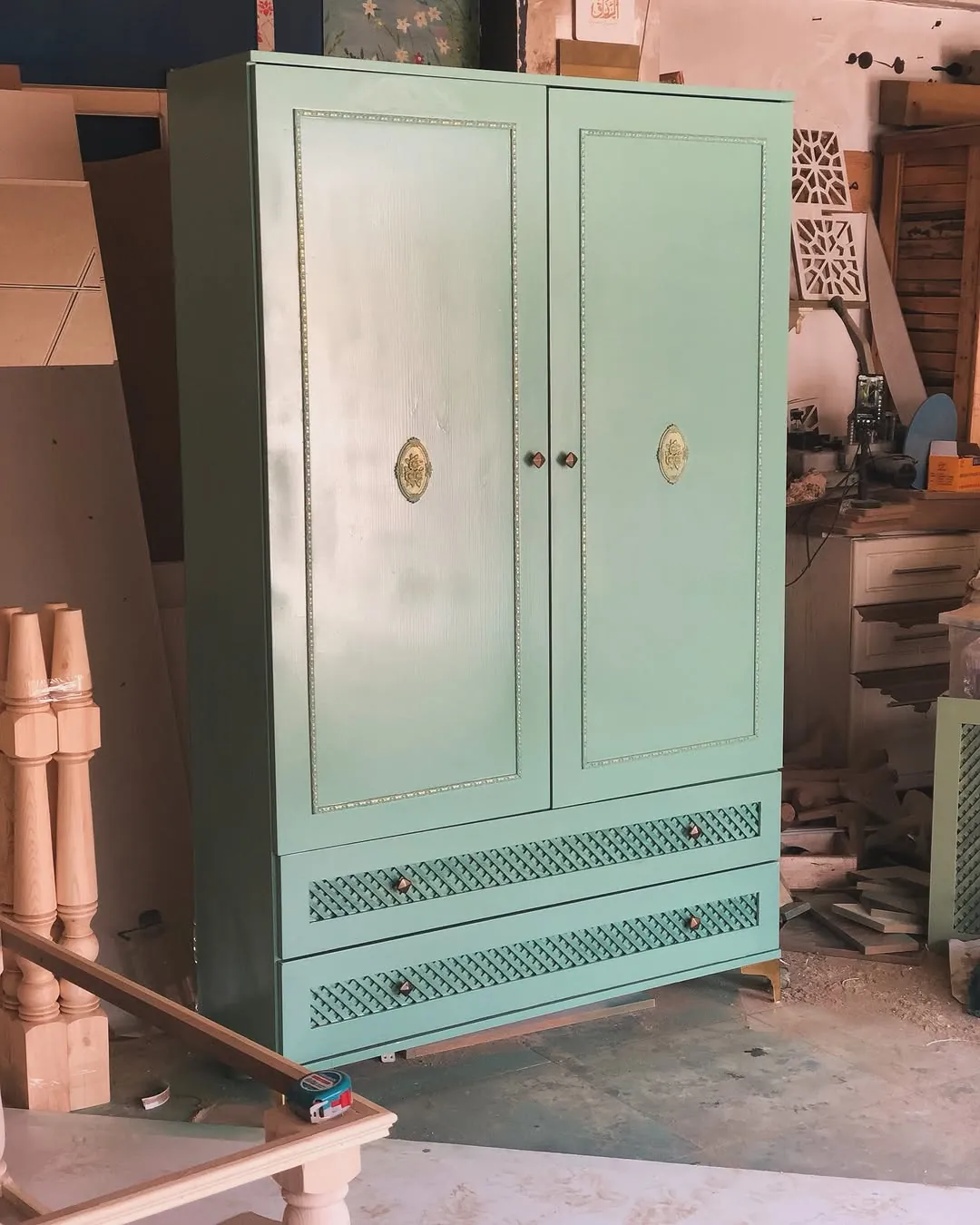 Custom Turquoise Wardrobe