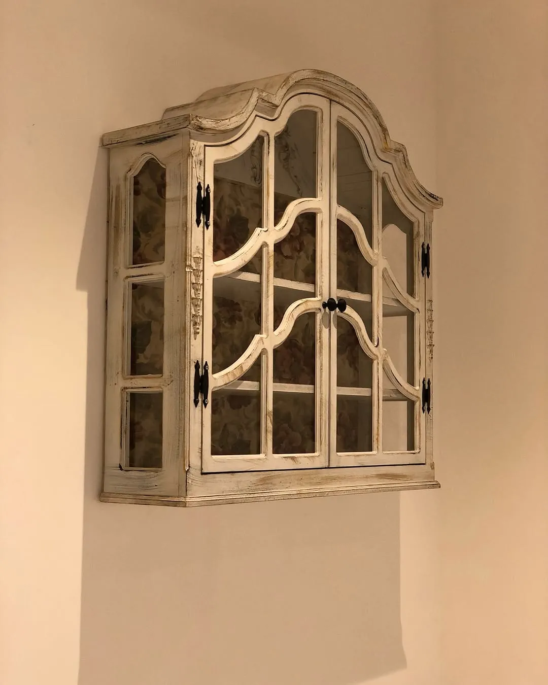 Vintage Wall-Mounted Display Cabinet