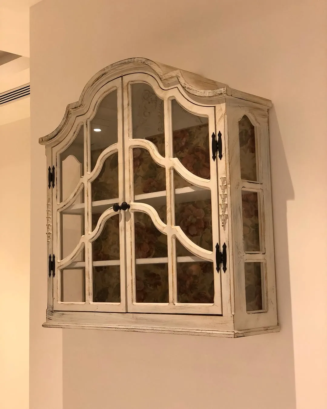 Vintage Wall-Mounted Display Cabinet