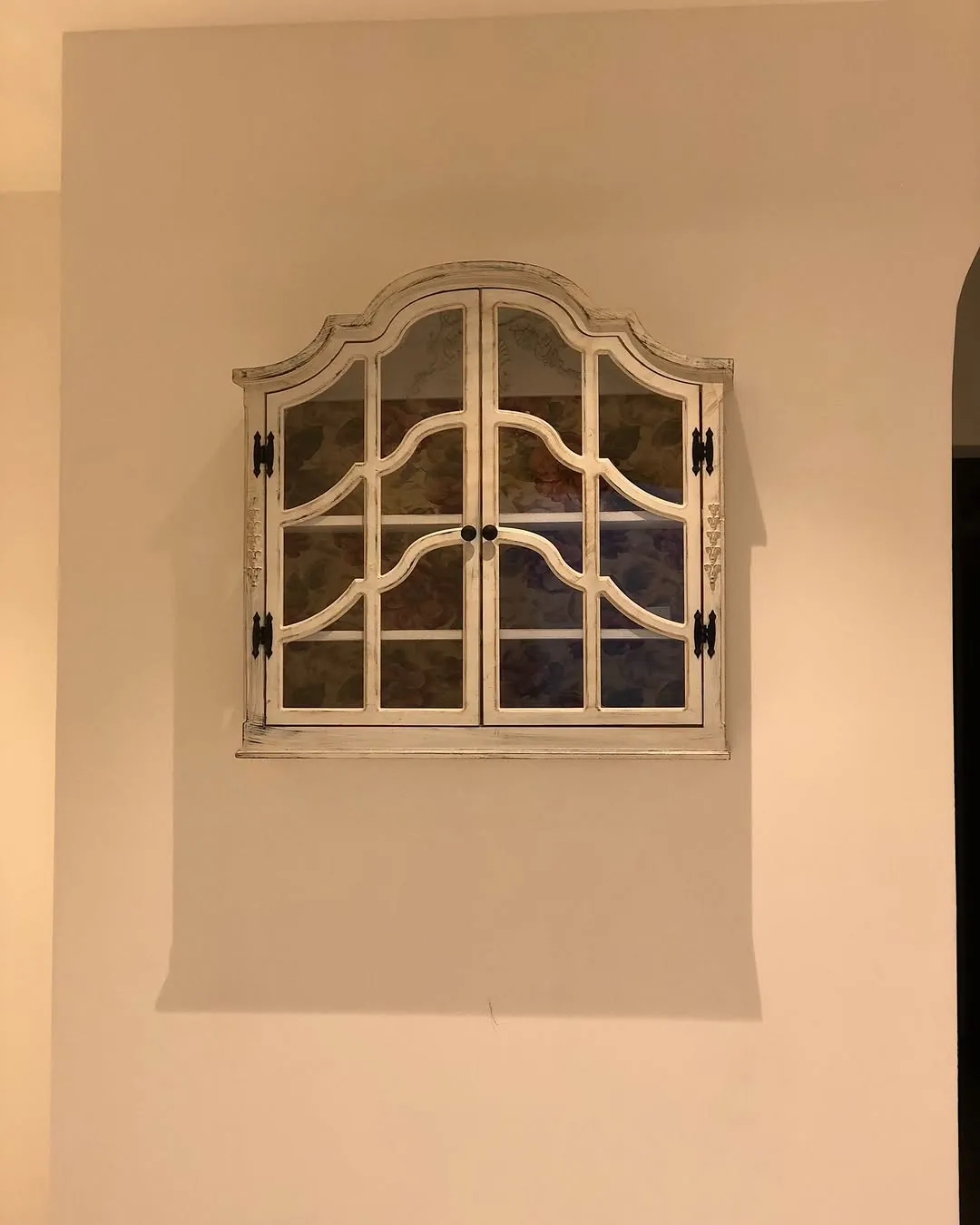 Vintage Wall-Mounted Display Cabinet