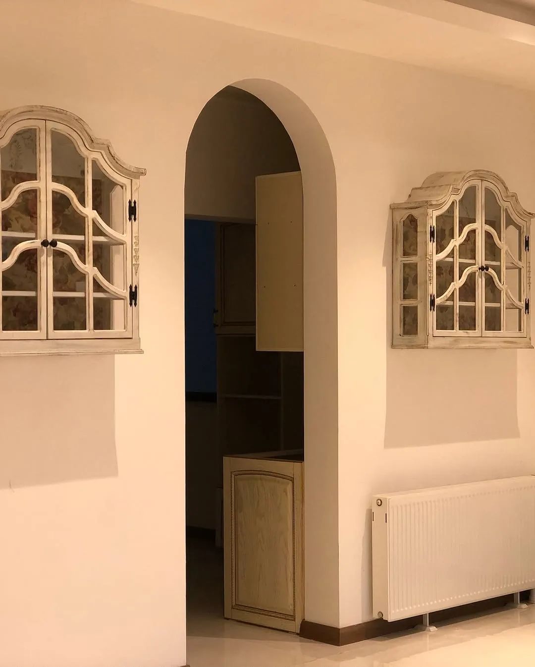 Vintage Wall-Mounted Display Cabinet