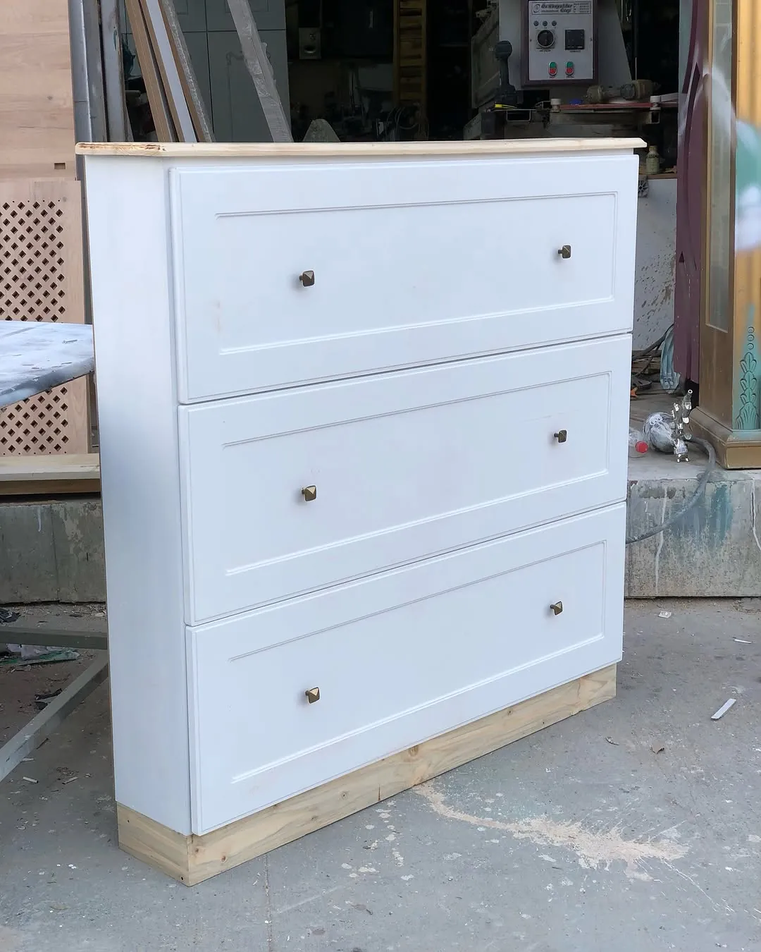 White 3-Drawer Chest