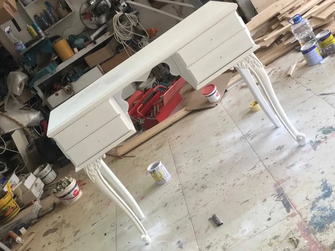White Classic Dressing Table