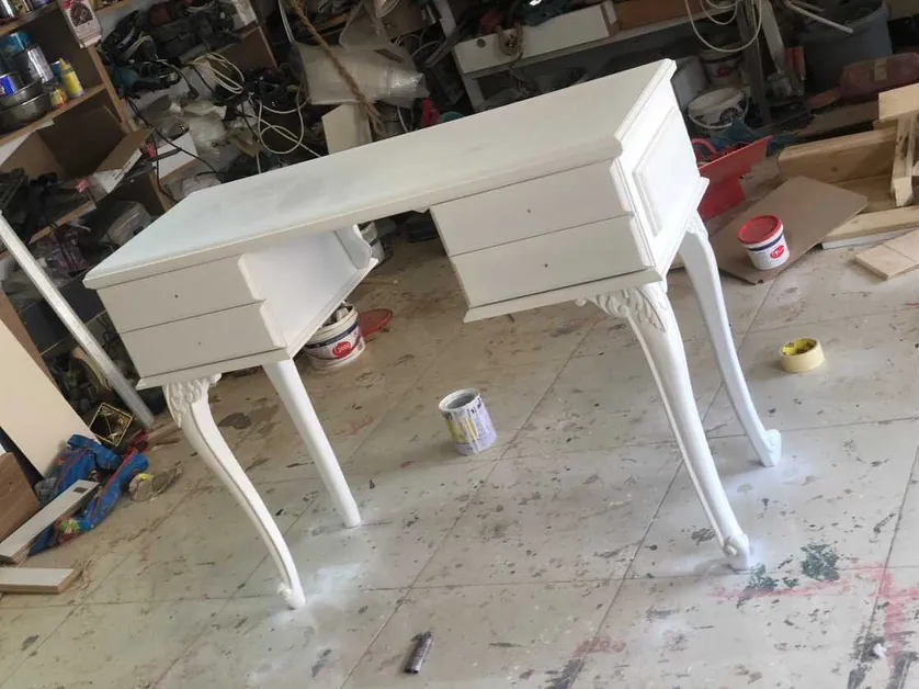 White Classic Dressing Table