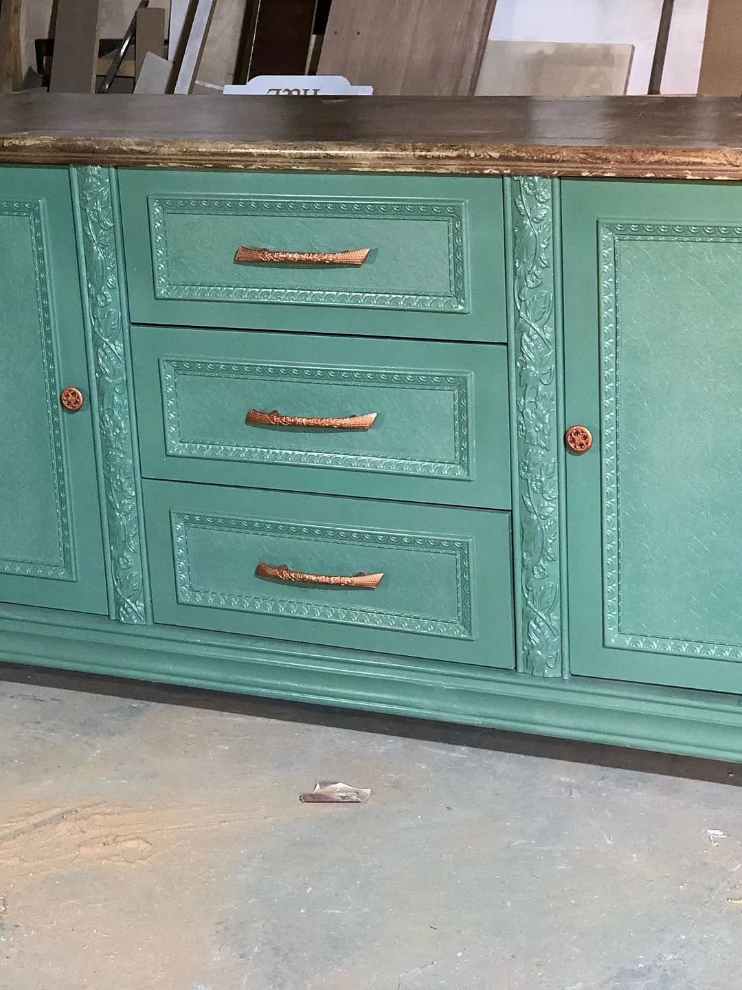 Green Classic Sideboard Cabinet