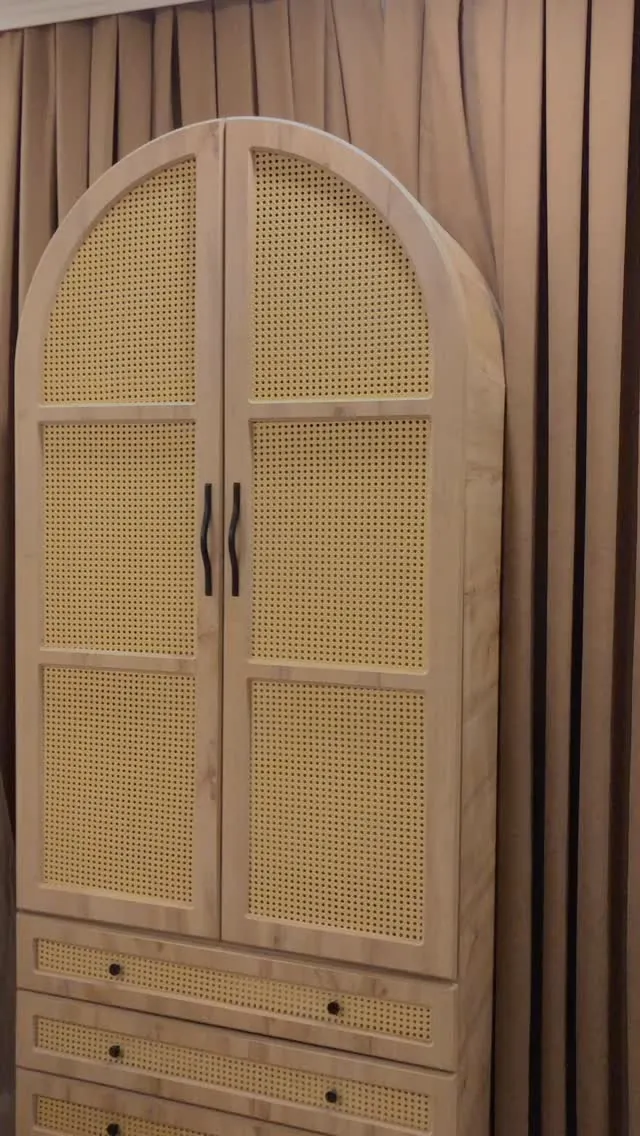 Wooden Rattan Cabinet