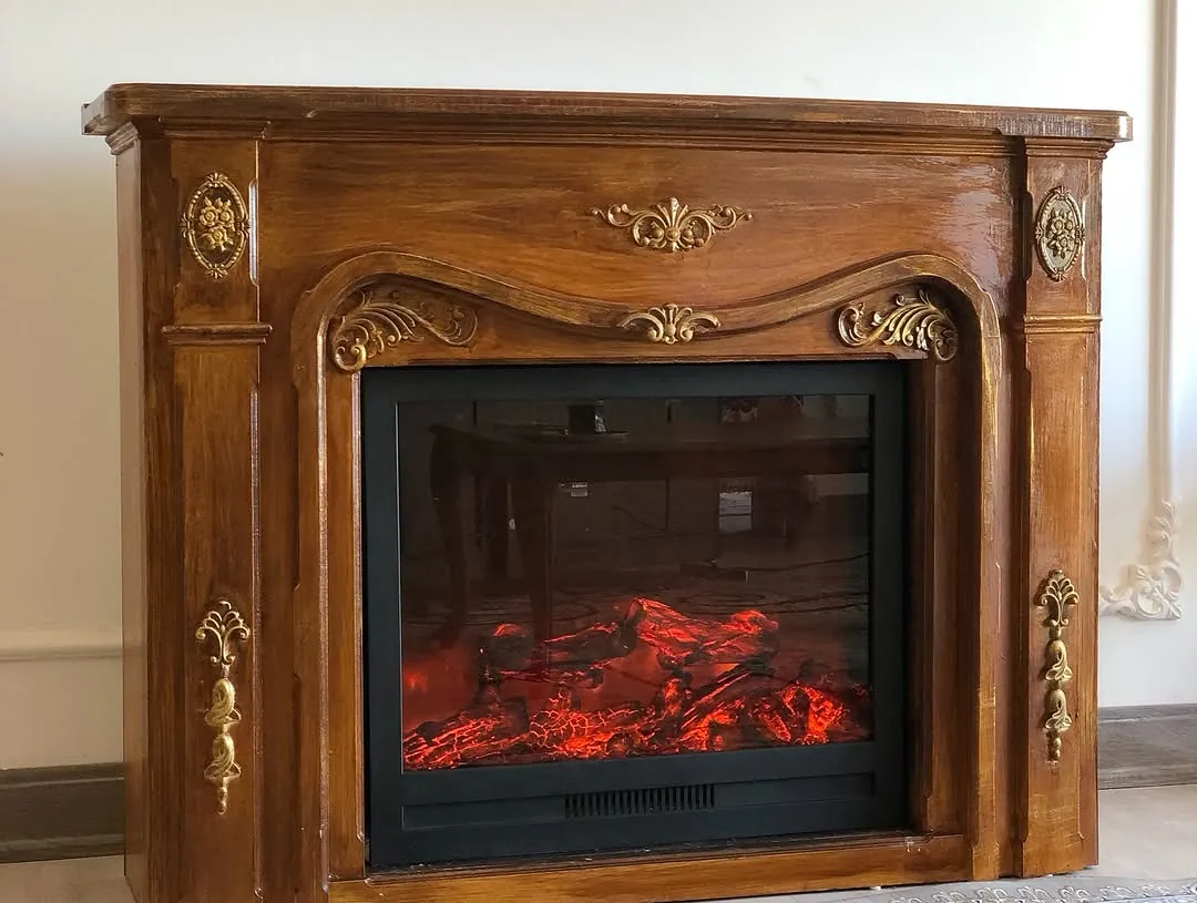 Wooden Classic Fireplace Mantel