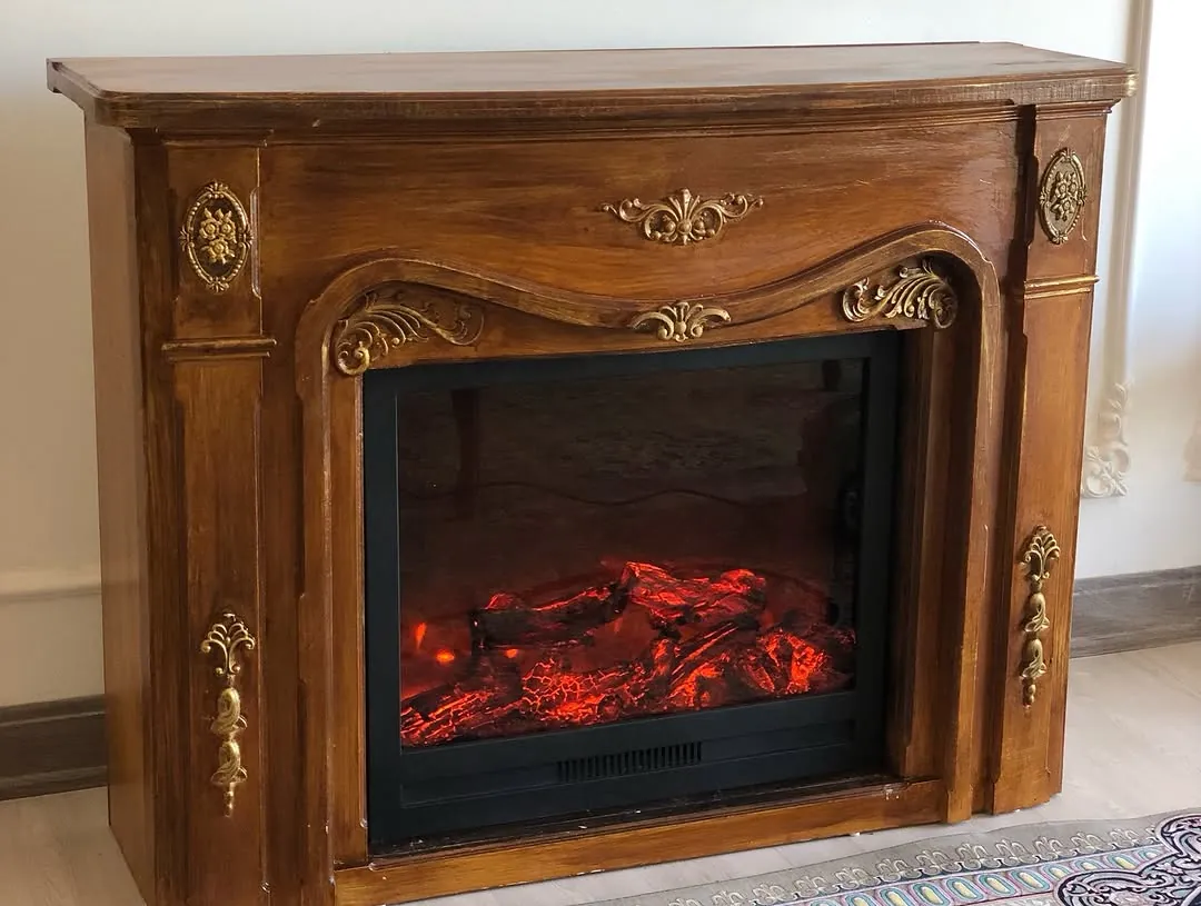 Wooden Classic Fireplace Mantel
