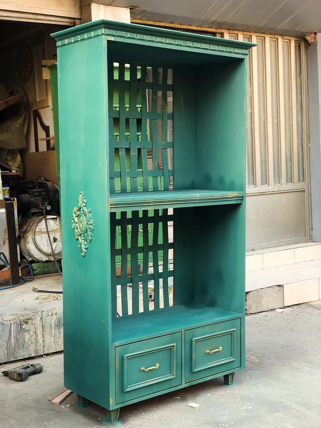 Teal Wooden Cabinet