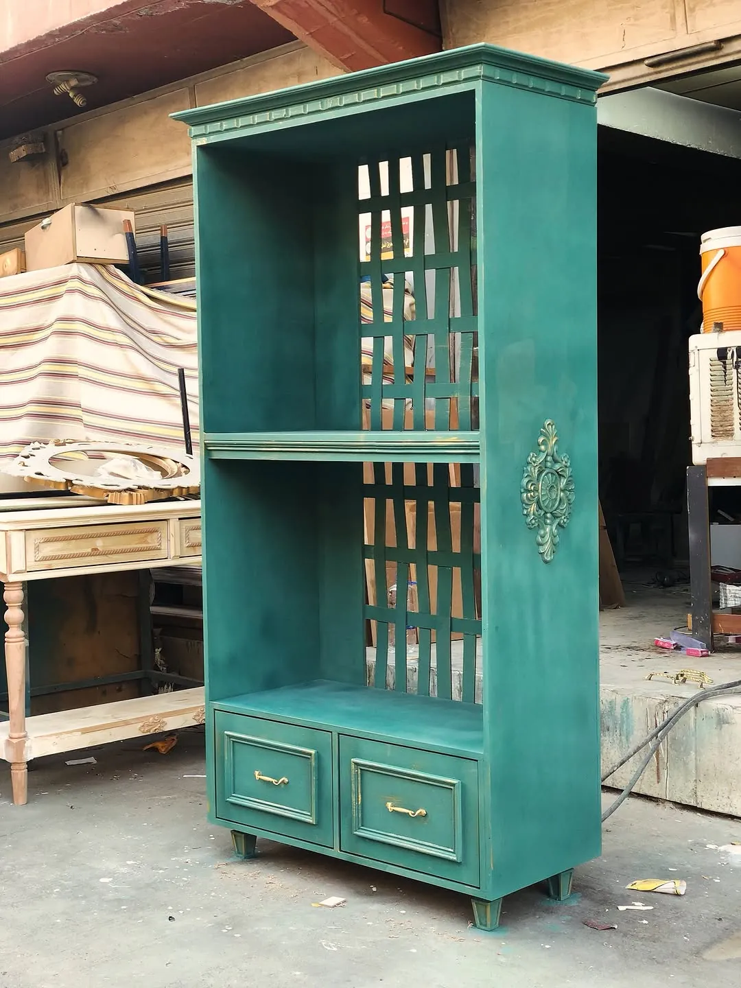Teal Wooden Cabinet