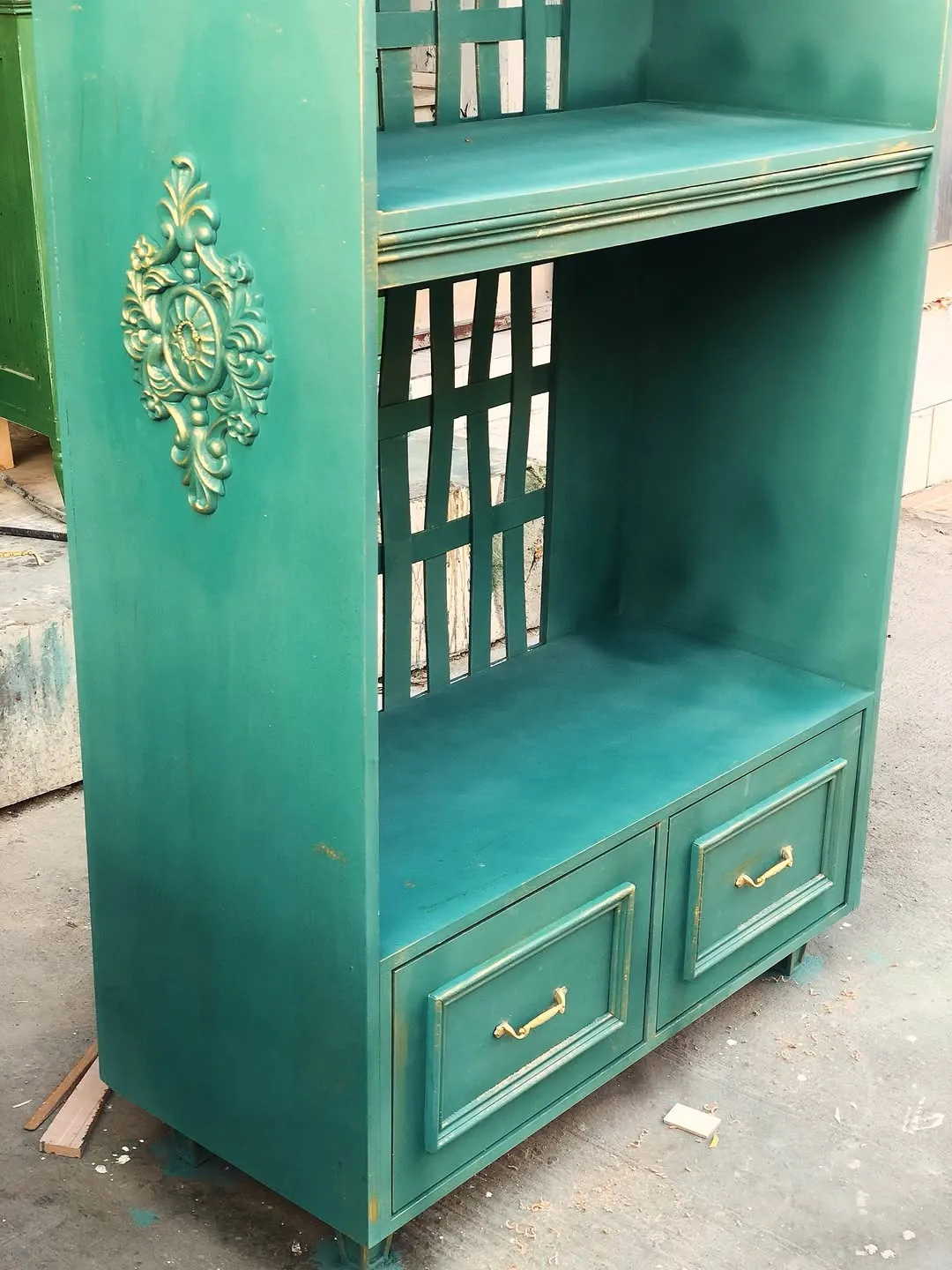 Teal Wooden Cabinet