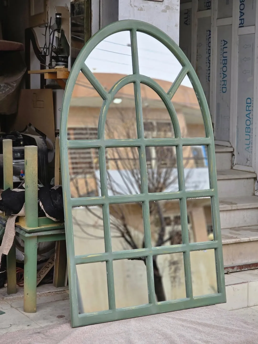 Arched Window-Style Mirror