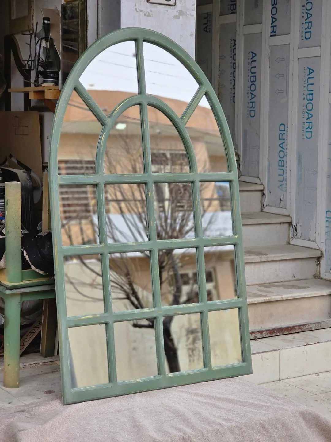 Arched Window-Style Mirror