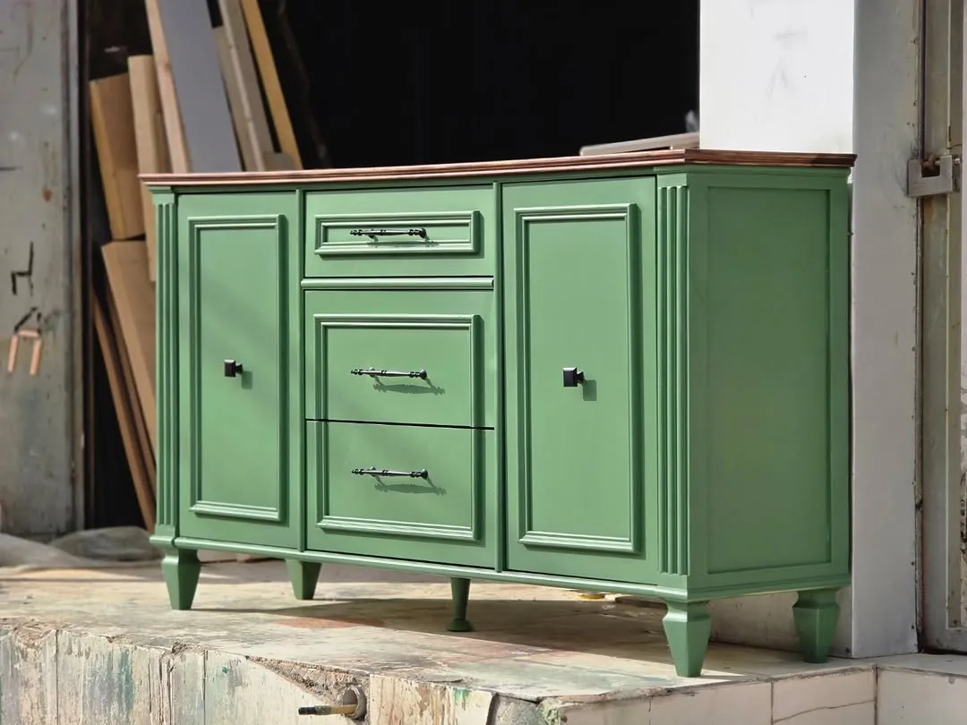 Green Classic Sideboard Cabinet