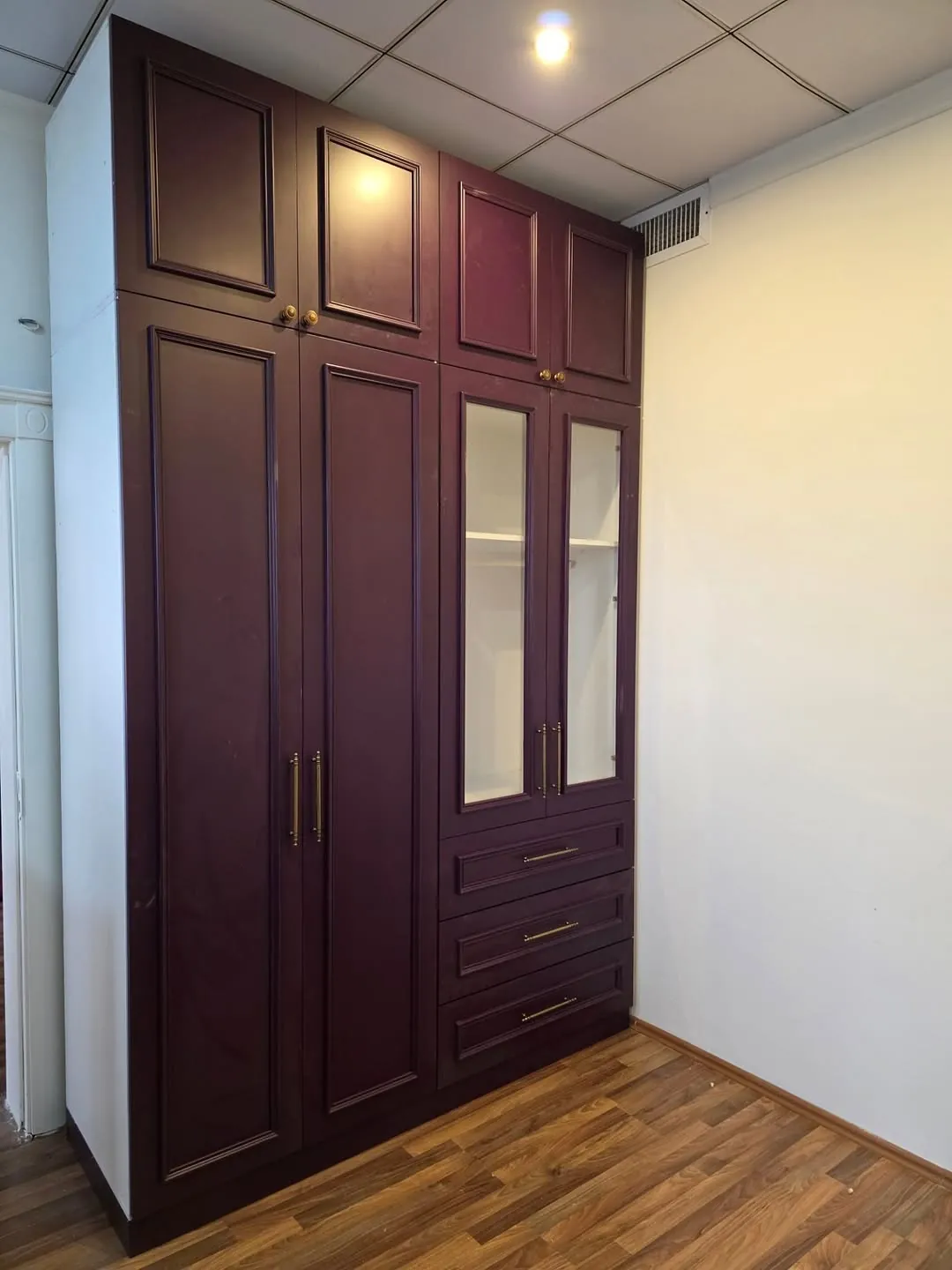 Purple Wooden Wardrobe